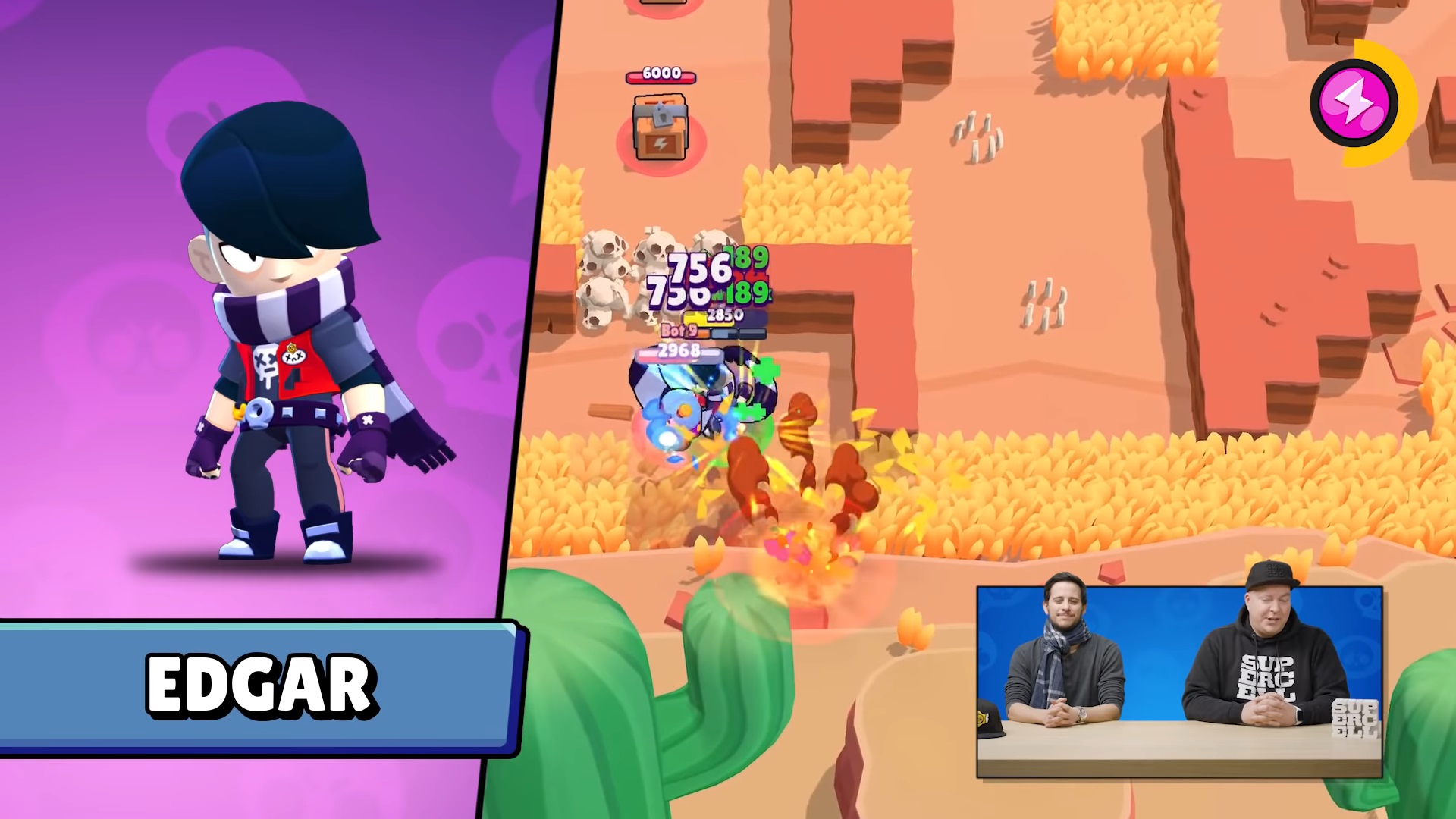 La review de Edgar en Brawl Stars: estadísticas, gadget y star power