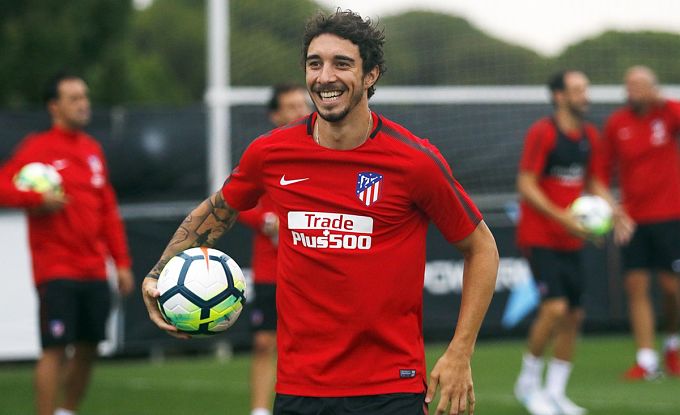 Vrsaljko, en una sesión del Atlético.