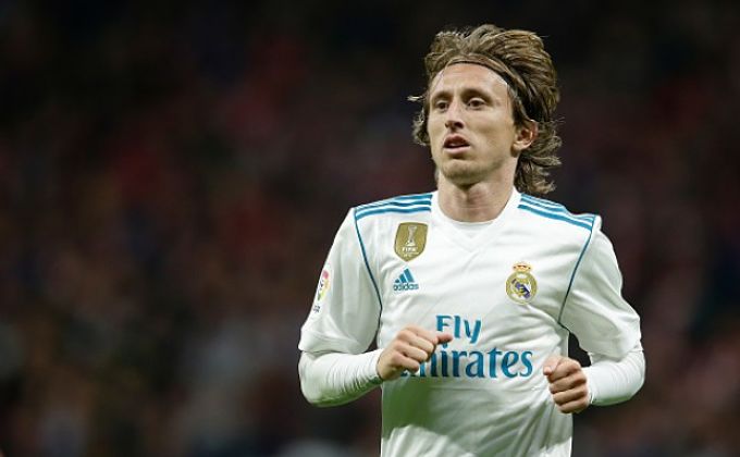 Modric, en un partido con el Real Madrid.