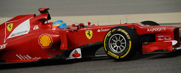 Fernando Alonso, durante el GP de Bahrain.