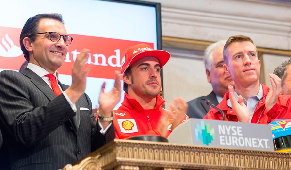 Alonso, ayer en Wall Street.