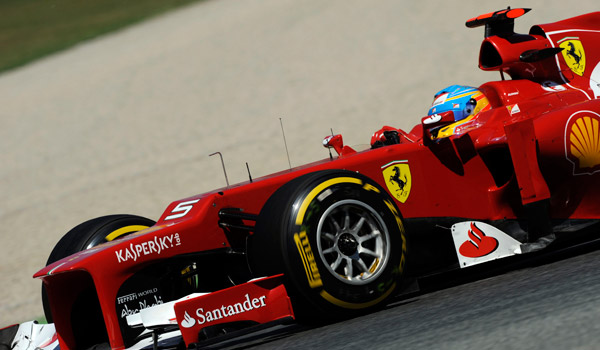 Alonso durante la clasificación.