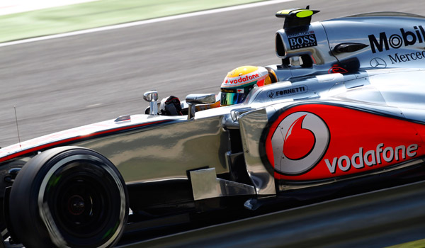 Hamilton, rodando en Hungaroring