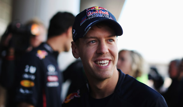Vettel, sonriendo en Yeongam.