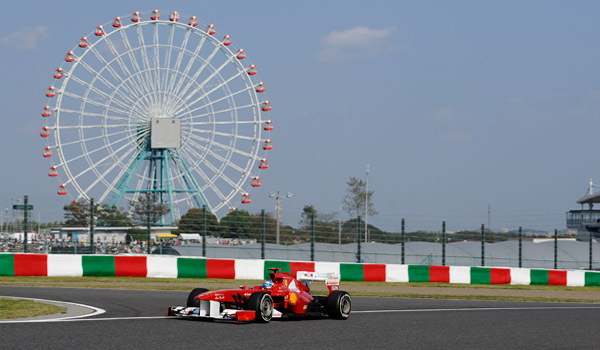 Alonso, en el circuito de Suzuka.
