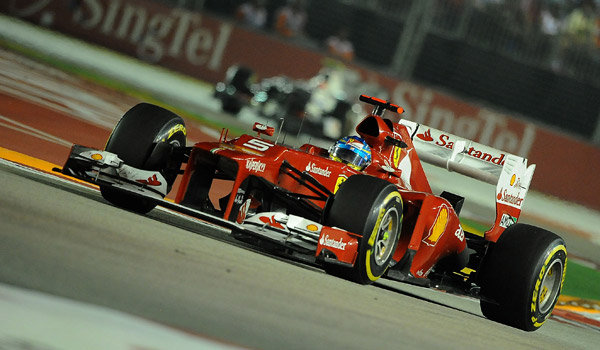 Alonso, en el GP de Singapur.