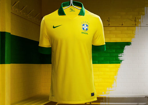La camiseta Nike de Brasil para 2013.