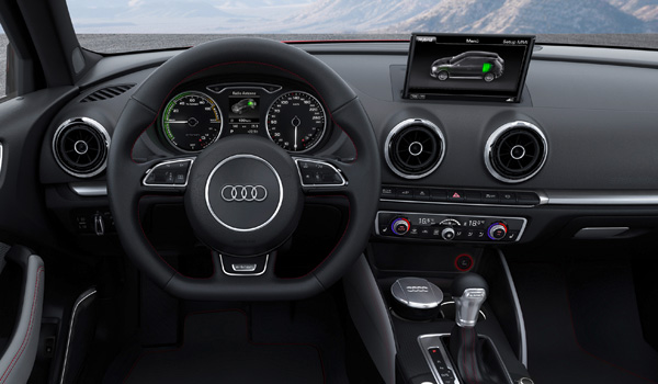 Interior del Audi A3 e-tron.