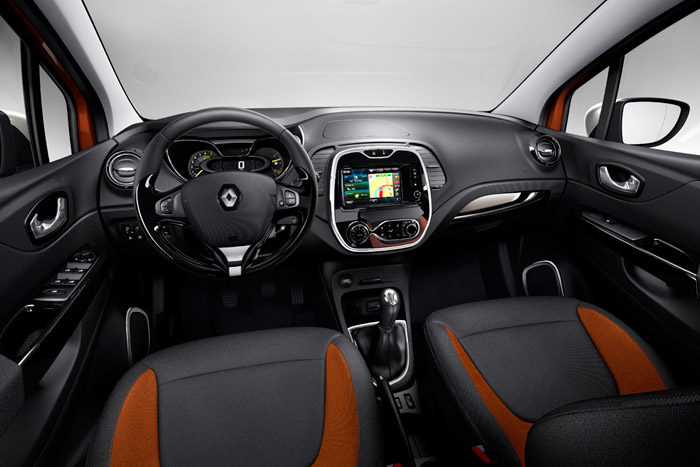 Interior del Renault Captur.