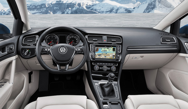 Interior del Volkswagen Golf Variant.