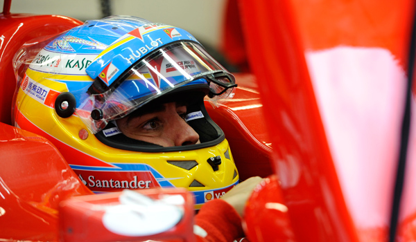 Alonso, en su F138.