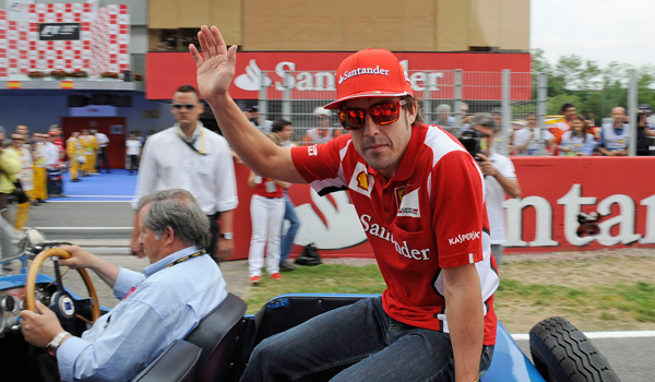 Alonso, en Montmeló el año pasado.