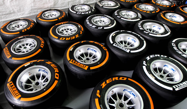 Neumáticos Pirelli de F1.