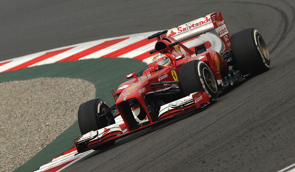 Alonso, durante la clasificación.