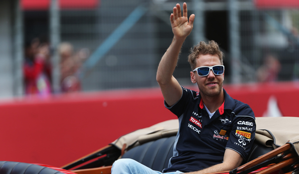 Vettel, en Montmeló.