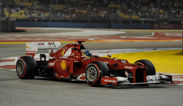 Alonso, en Singapur en 2012.