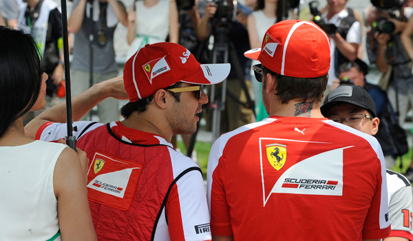 Massa y Alonso, juntos en Malasia.