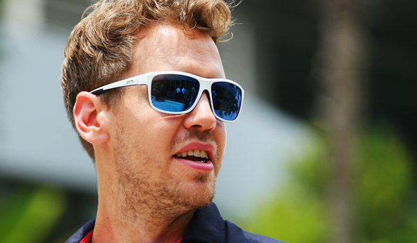 Vettel, en el circuito de Sepang.