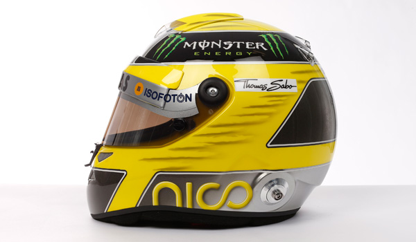 Casco robado a Nico Rosberg.