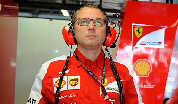 Domenicali, en el box de Ferrari.