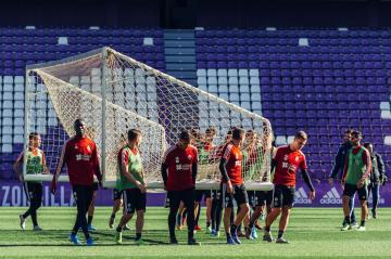 Entrenamiento del Real Valladolid en el Nuevo Estadio José Zorrilla