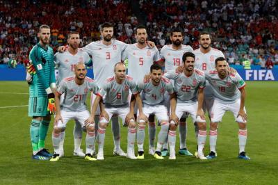 Alineación de España ante Portugal