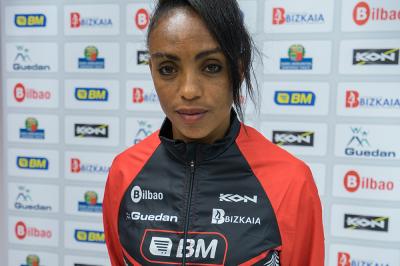 Trihas Gebre, atleta plusmarquista del BM Bilbao.