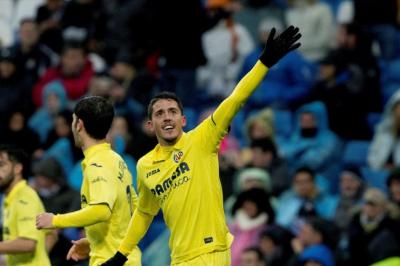 Fornals, celebrando un gol con el Villarreal. 