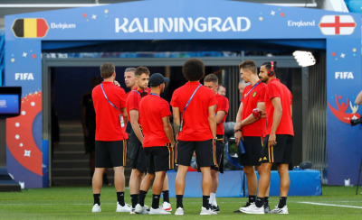Adnan Januzaj en los previos del encuentro ante Inglaterra.
