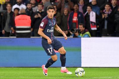 Yuri durante un partido con el PSG. 