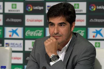 Ángel Haro, en la presentación de Pau López (Foto: Kiko Hurtado).