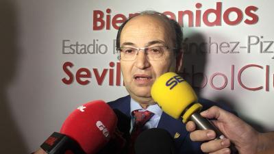José Castro, presidente del Sevilla FC, en la noche de este jueves.