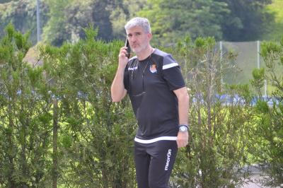 Roberto Olabe, director de fútbol de la Real Sociedad, en las instalaciones de Zubieta. (Foto: Giovanni Batista).