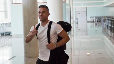 Arthur, a su llegada a Barcelona.