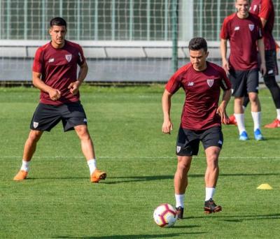 Berchiche y Ganea, en Lezama (Foto: EFE).