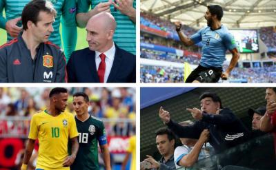 Julen Lopetegui, Luis Rubiales, Luis Suárez, Andrés Guardado, Neymar y Diego Maradona, protagonistas de las mejores frases del Mundial de Rusia 2018.