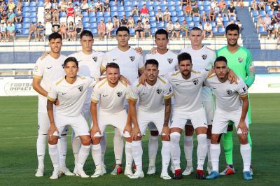 Once inicial del Málaga en el amistoso ante el Mallorca.