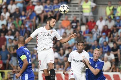 Sarabia, en el partido en Olomouc.