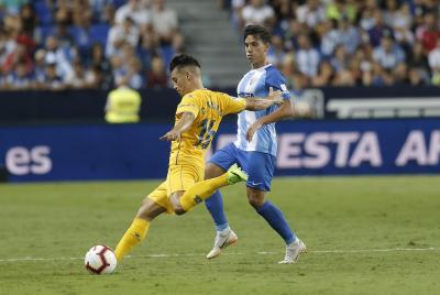 Renato Santos, ante el Alcorcón.