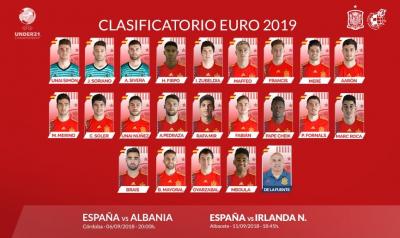 Junior y Francis, en la convocatoria de la sub 21.