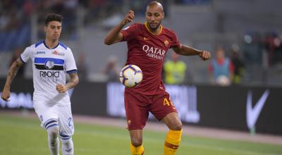 Nzonzi jugando en el Roma-Atalanta.