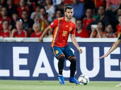 Gayà en su debut con la Selección Española en Elche. 