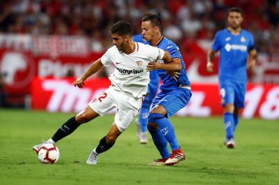 André Silva en un lance de juego (Foto: Joaquín Corchero).
