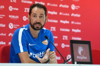 Pablo Machín, en rueda de prensa (Foto: Kiko Hurtado).