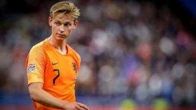 Frenkie de Jong, en un partido con Holanda. 
