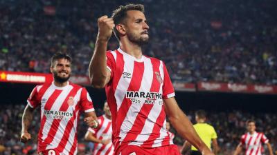 Cristhian Stuani celebra un gol con el Girona.