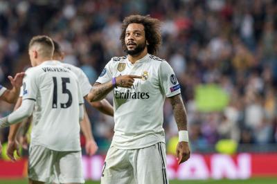 Marcelo celebra un gol. 