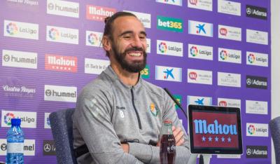 Borja Fernández, en una rueda de prensa en el Nuevo Estadio José Zorrilla (Foto: Real Valladolid).