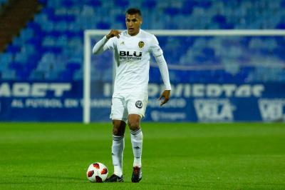 Jeison Murillo en el Ebro-Valencia. (Foto: Dani Marzo)