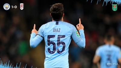 Brahim celebra su primer gol ante el Fulham. 